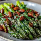 Lemon Butter Asparagus Almonds