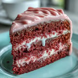 Elegant Rosé Velvet Cake, a pink dream with shimmering gold ganache.