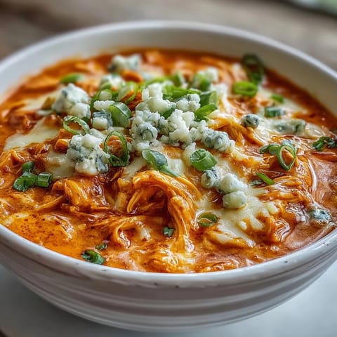 Crock Pot Buffalo Chicken Dip Soup