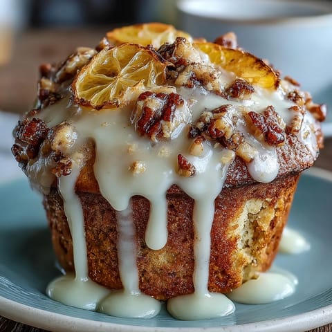 Fluffy muffins bursting with bright lemon zest and crunchy poppy seeds, topped with a tangy lemon drizzle for extra flavor.  