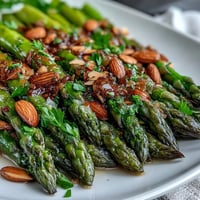 Lemon Butter Asparagus Almonds