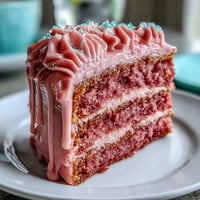 Beautiful Bridal Shower Rosé Velvet Cake with exquisite gold drip.
